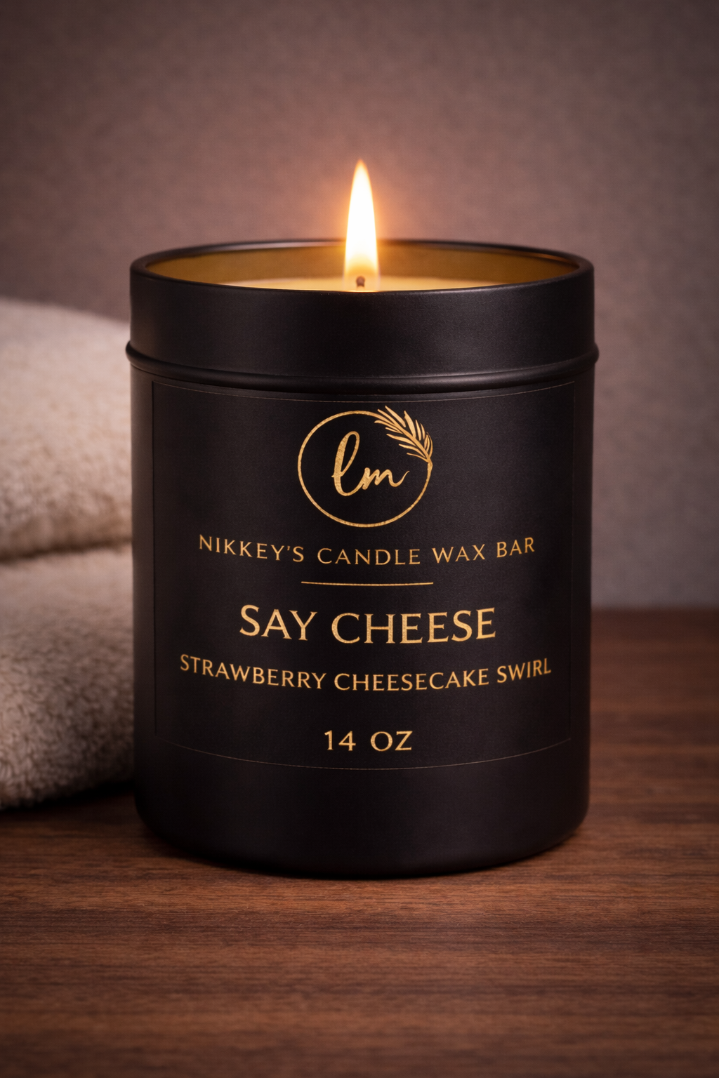 Say Cheese – Strawberry Cheesecake Swirl 14OZ Candle